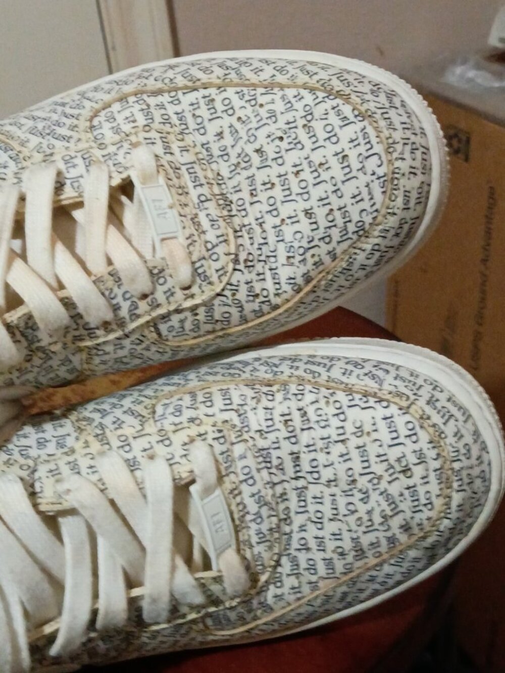 Size 11 Nike Air Force 1 07 LV8 High Just Do It White Mens Shoes AQ9648-100 - Picture 14 of 14